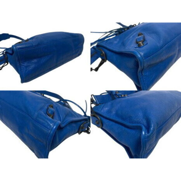 BALENCIAGA City Shoulder Bag Z Blue - Picture 7 of 8